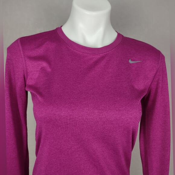 Nike Dri-Fit Performance Long Sleeve Regular Fit Tee Size Small - Picture 8 of 13